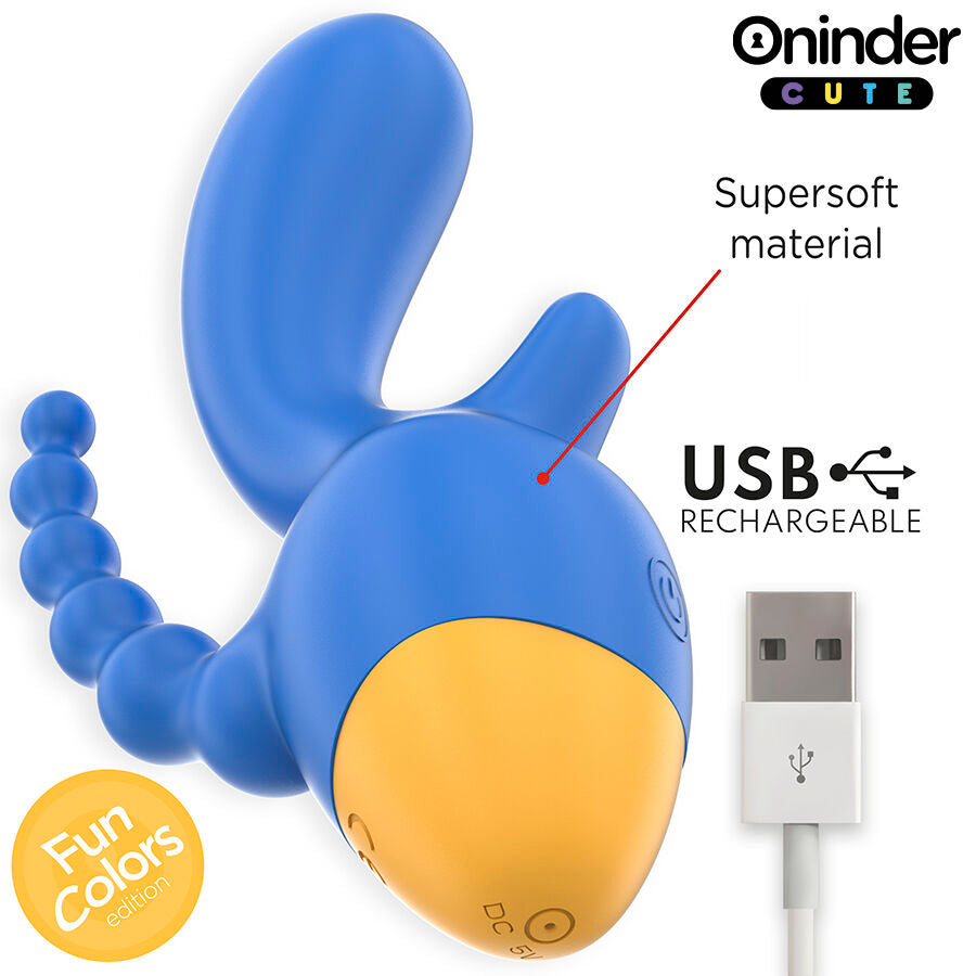 ONINDER CUTE - LOVE 3 SOME TRIPLE VIBRATOR - FREE APP WORLDWIDE