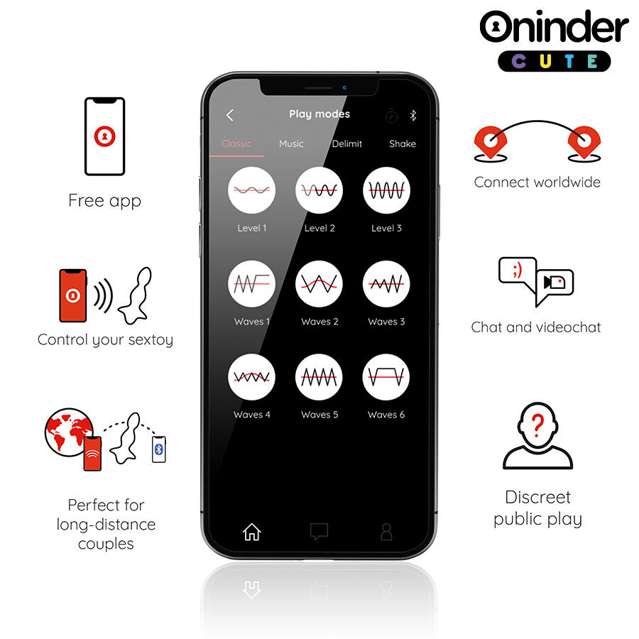 ONINDER CUTE - VIBRATING ANAL DILATOR LOVE BUTT - FREE GLOBAL APP