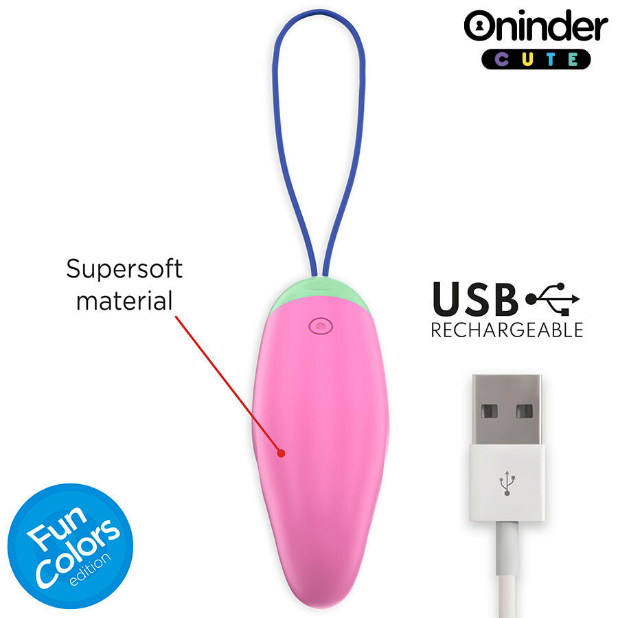 ONINDER CUTE - 360° VIBRATING AND ROTATING SILICONE EGG - FREE WORLDWIDE APPLICATION