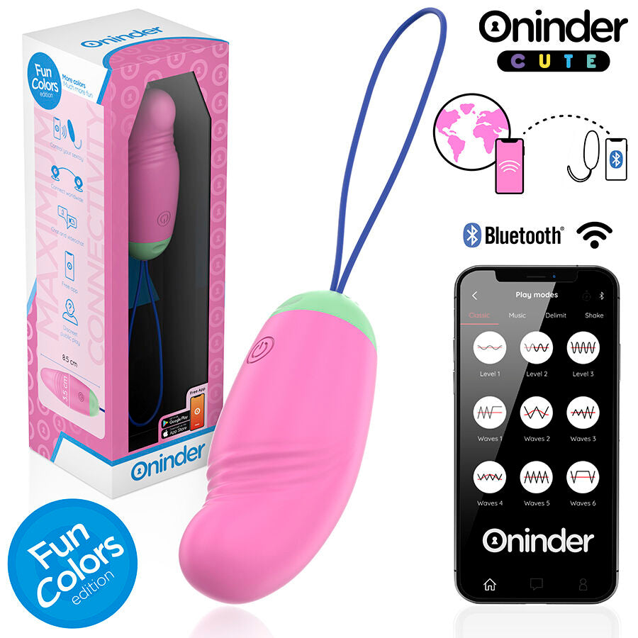 ONINDER CUTE - 360° VIBRATING AND ROTATING SILICONE EGG - FREE WORLDWIDE APPLICATION