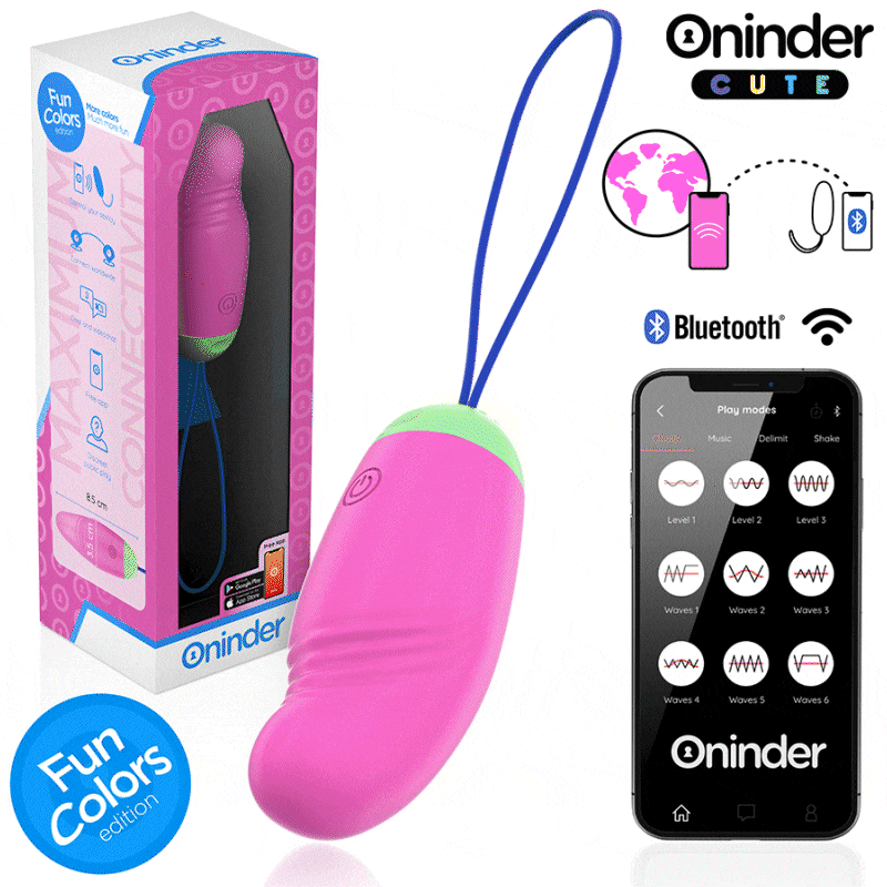 ONINDER CUTE - 360° VIBRATING AND ROTATING SILICONE EGG - FREE WORLDWIDE APPLICATION