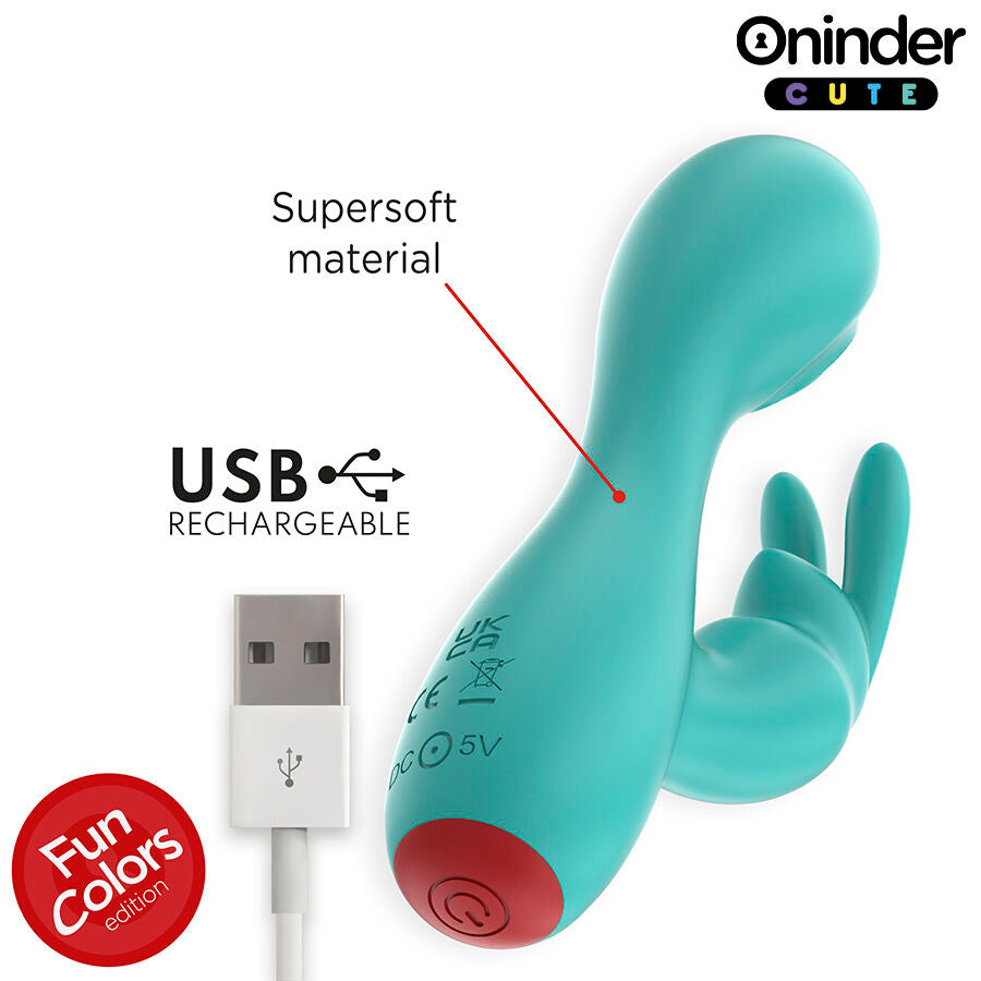ONINDER CUTE - LOVE BUNNY G-SPOT CLITORAL VIBRATOR - FREE GLOBAL APP