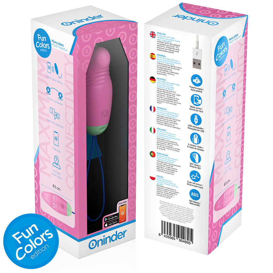 ONINDER CUTE - 360° VIBRATING AND ROTATING SILICONE EGG - FREE WORLDWIDE APPLICATION