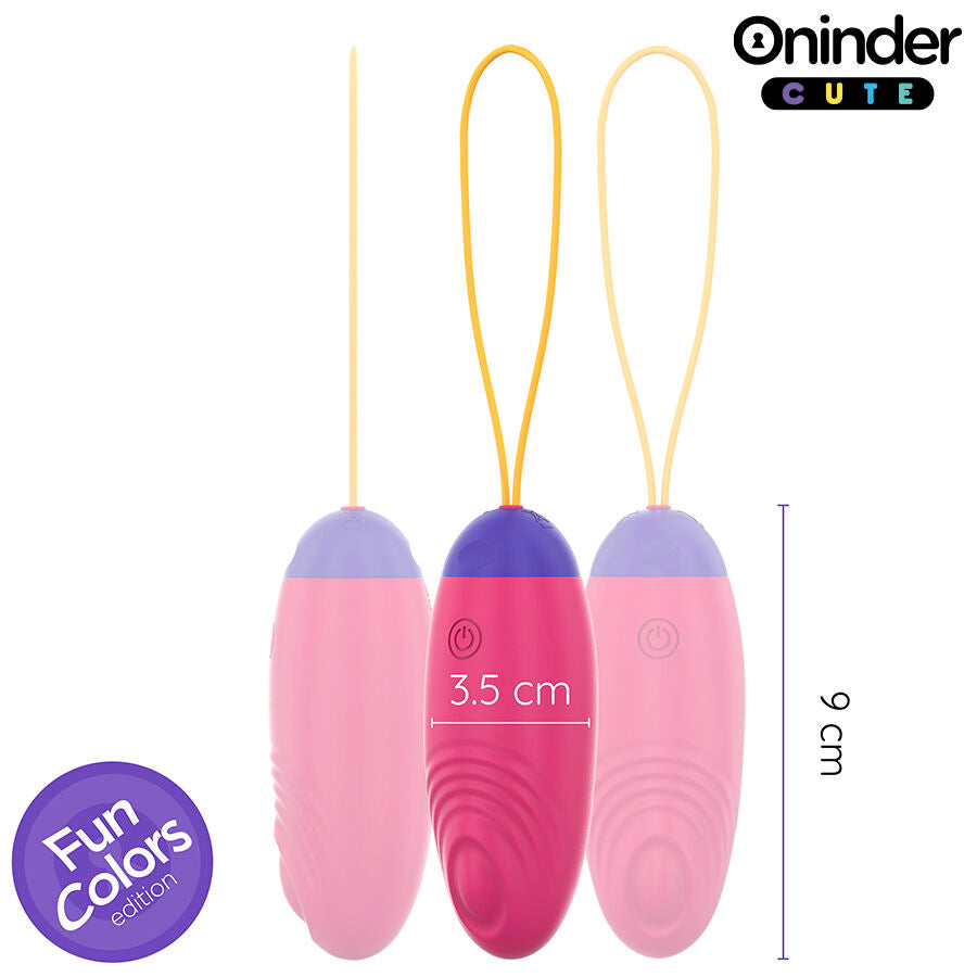 ONINDER CUTE - VIBRATING AND LOVING WAVE SILICONE EGG - FREE WORLDWIDE APP