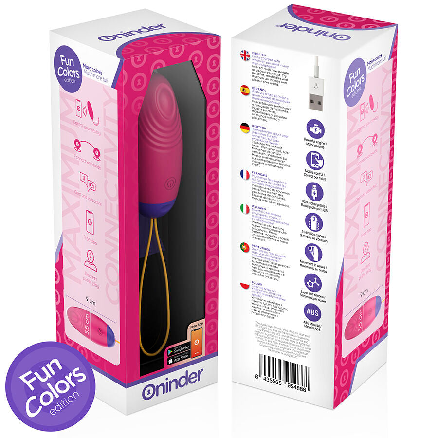 ONINDER CUTE - VIBRATING AND LOVING WAVE SILICONE EGG - FREE WORLDWIDE APP