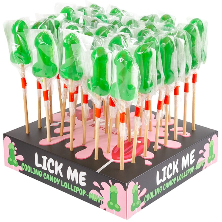 SECRETPLAY - Minty Penis Lollipop Display with Cooling Effect (40 Units)