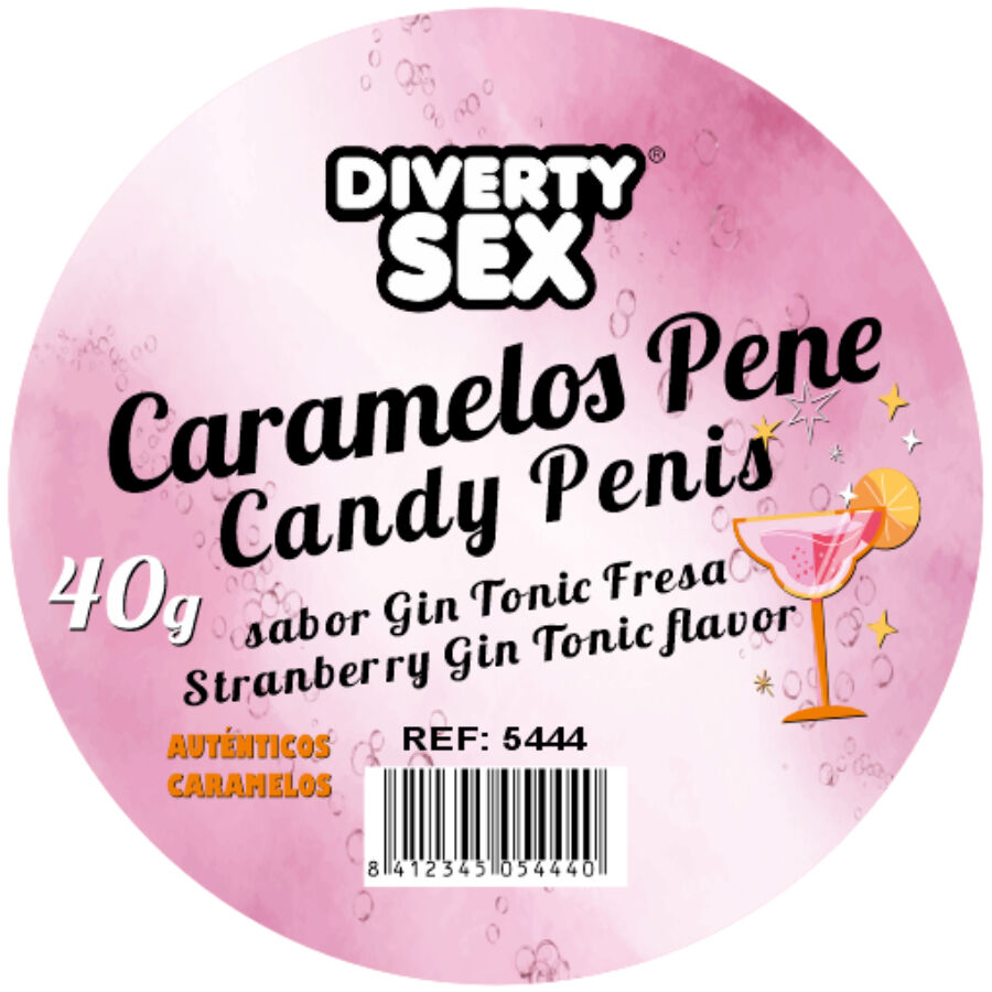 DIABLO PICANTE - 20 GIN &amp; TONIC FLAVOR PENIS CANDIES