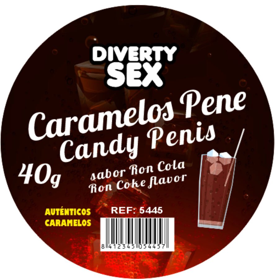DIABLO PICANTE - 20 Penis-Shaped Candies with Ron Cola Flavor