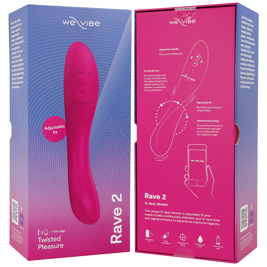 WE-VIBE - RAVE 2 PINK DOT VIBRATOR