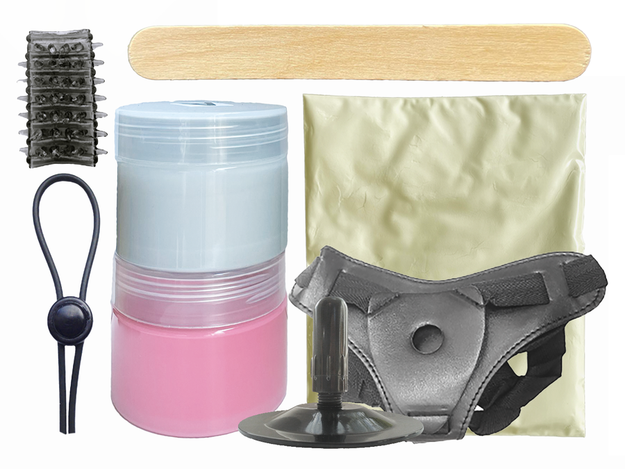 Dildo and harness strap