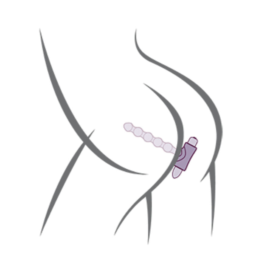 ROCKS-OFF - SMALL SENSATIONS ANAL BEADS PLUG VIBRATOR BLACK