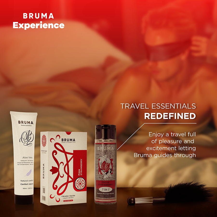 BRUMA XPERIENCE - SWEET STRAWBERRY VIBRATORY-ORGASMIC TEMPTATION KIT