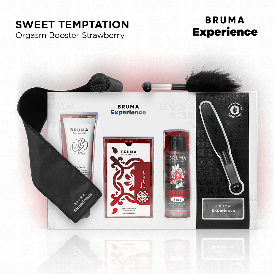 BRUMA XPERIENCE - SWEET STRAWBERRY TEMPTATION KIT WITH ORGASM AMPLIFIER