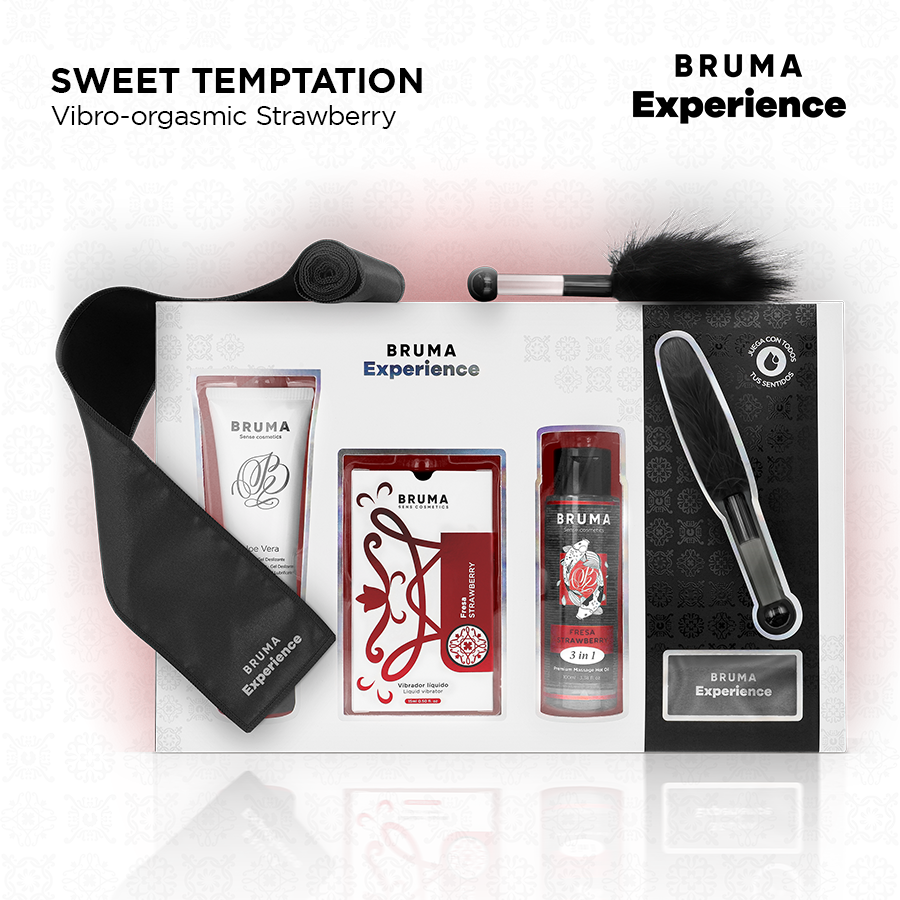 BRUMA XPERIENCE - SWEET STRAWBERRY VIBRATORY-ORGASMIC TEMPTATION KIT