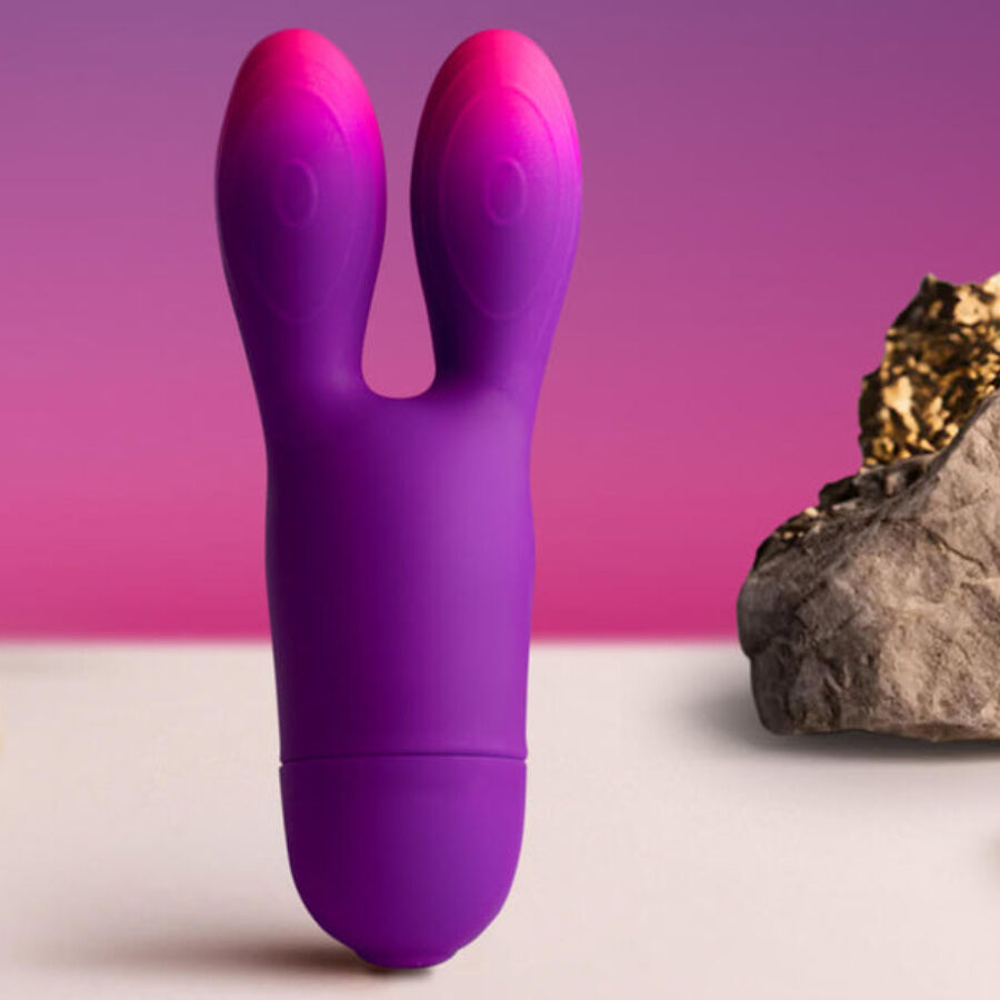 ROCKS-OFF - GLO-GIRL BUNNY FLEXIBLE VIBRATOR PURPLE