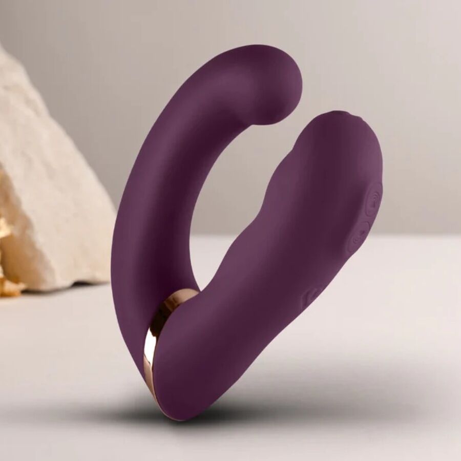 ROCKS-OFF - GEMINI DOUBLE VIBRATOR CLITORIS G-SPOT STIMULATOR PURPLE