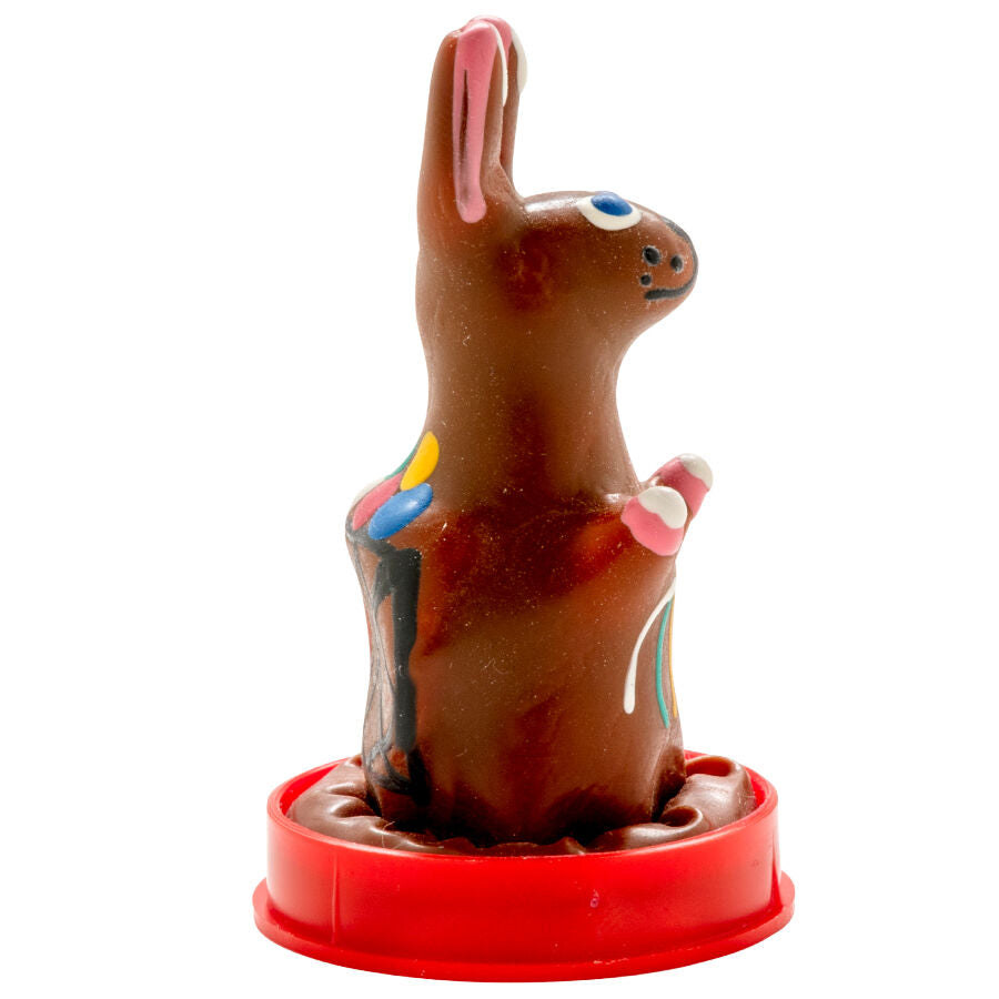 CONDOMERIE - HAND-PAINTED FANCY CONDOMS EASTER BUNNY