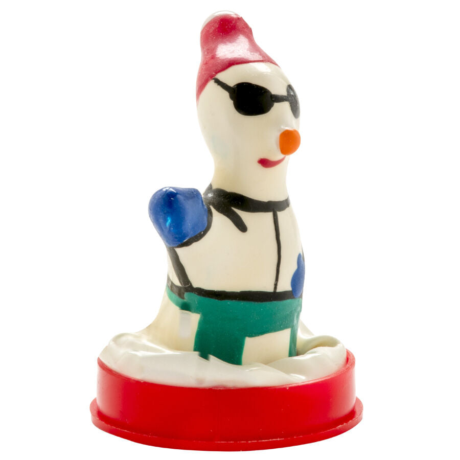 CONDOMERIE - HAND-PAINTED FANCY CONDOMS SNOWBOARDER XL