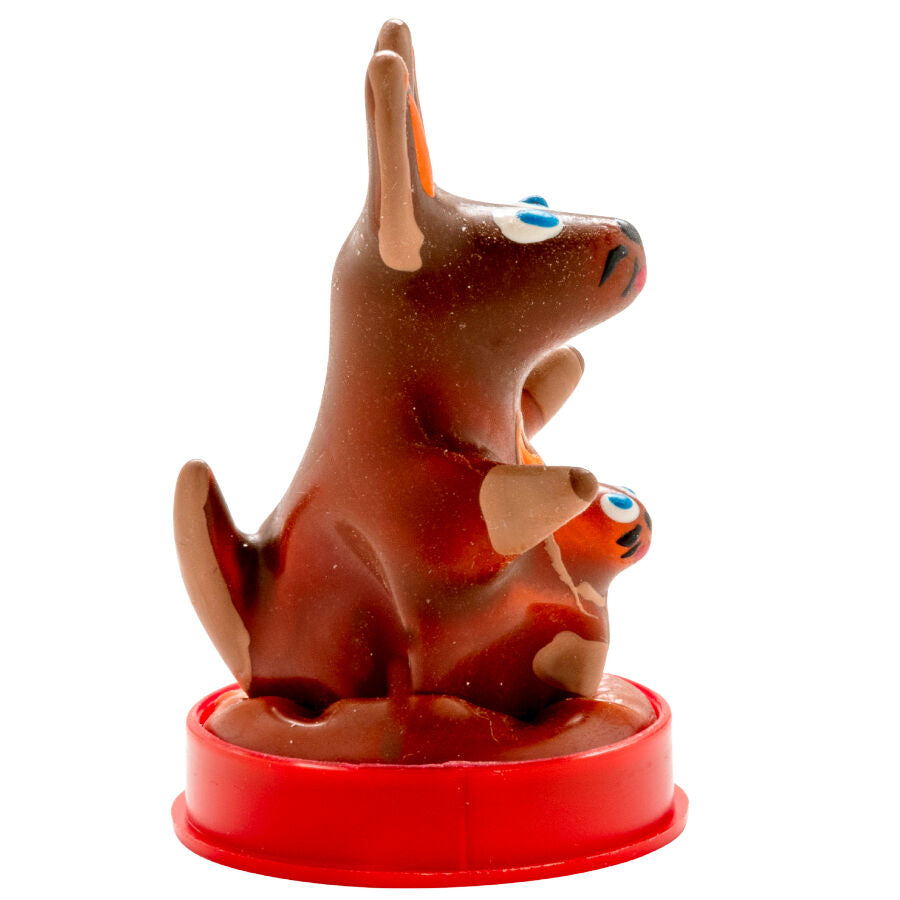 CONDOMERIE - HAND-PAINTED FANCY CONDOMS KANGAROO DESIGN 1