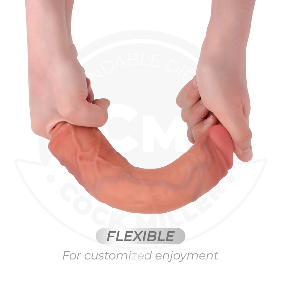 COCK MILLER - REALISTIC DILDO WITH SUCTION CUP AND REMOTE CONTROL, VIBRATING, 20.5 CM