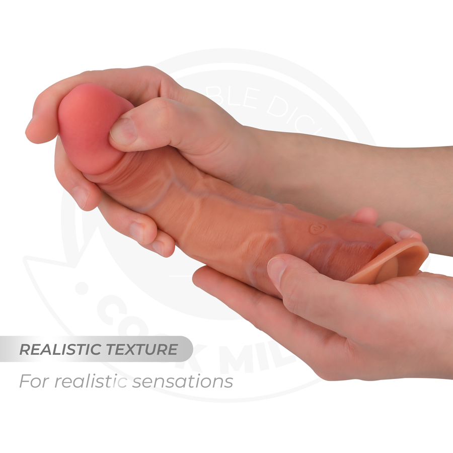 COCK MILLER - REALISTIC DILDO WITH SUCTION CUP AND REMOTE CONTROL, VIBRATIONS, 19.5 CM