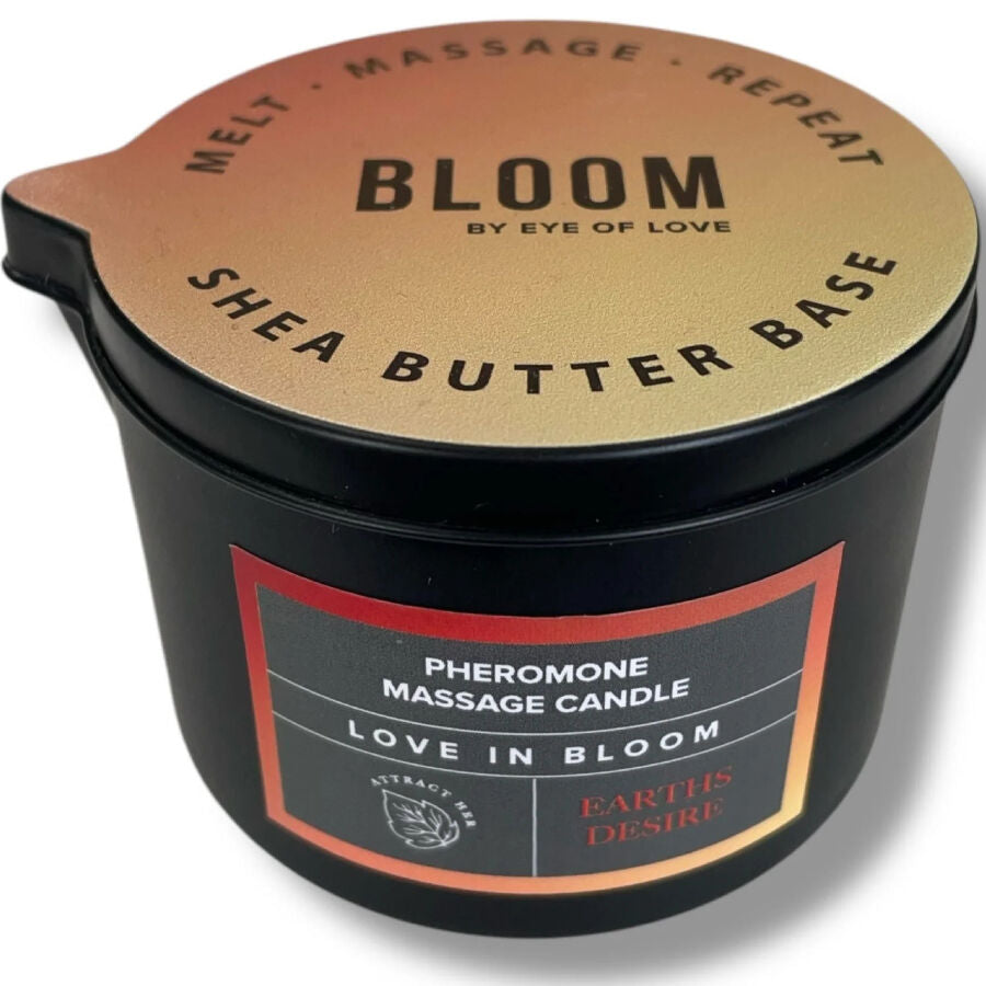 EYE OF LOVE - BLOOM SATIVA EARTHS DESIRE MASSAGE CANDLE 150 ML