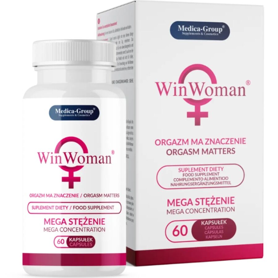 Complément Libido Féminine WinWoman Maca Ginseng 60 Capsules - Medica Group