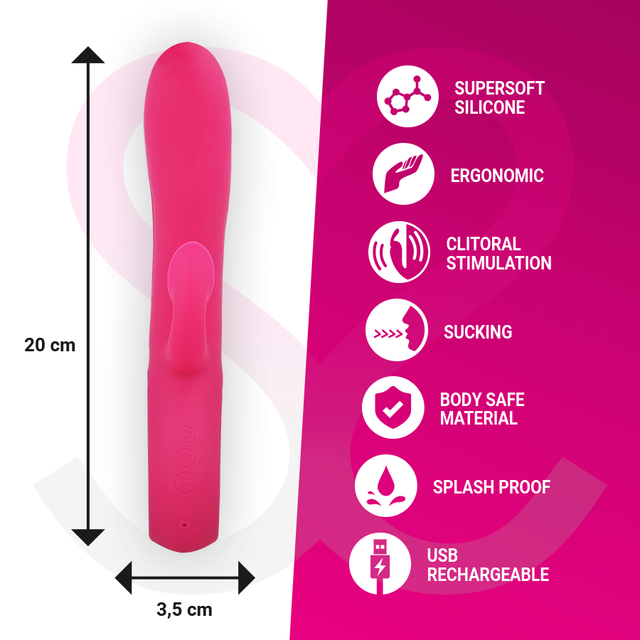 MORESSA - DUSTIN CLITORAL SUCTION AND POWERFUL VIBRATIONS PREMIUM RECHARGEABLE SILICONE