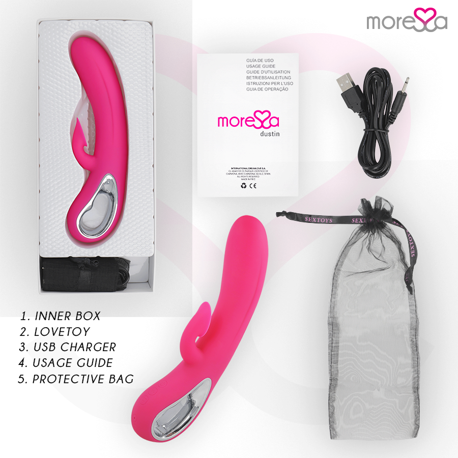 MORESSA - DUSTIN CLITORAL SUCTION AND POWERFUL VIBRATIONS PREMIUM RECHARGEABLE SILICONE