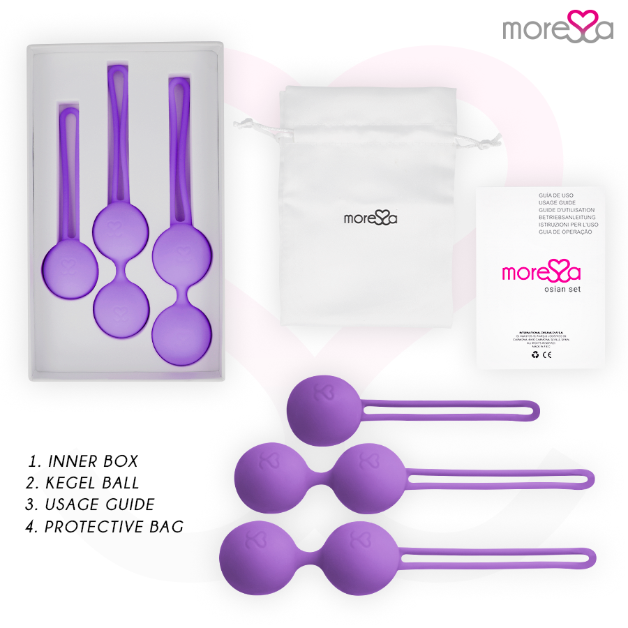 Osian set premium silicone lilac