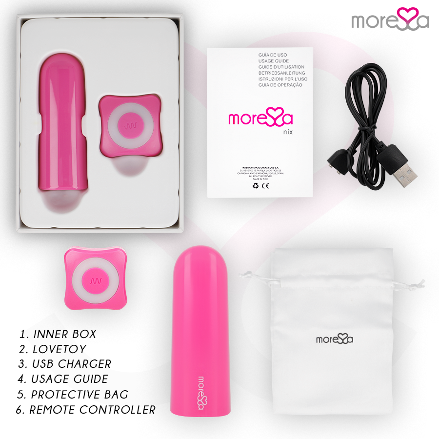 Nix remote control vibrator pink