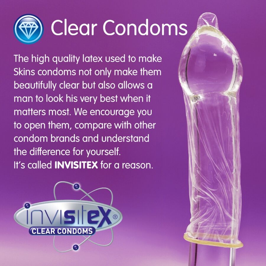 SKINS - PACK OF 16 EXTRA LARGE PREMIUM CONDOMS