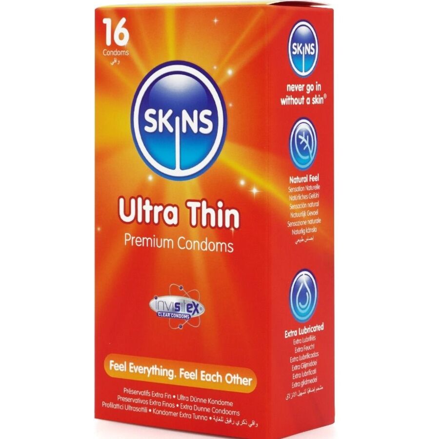 SKINS - PACK OF 16 PREMIUM ULTRA THIN CONDOMS