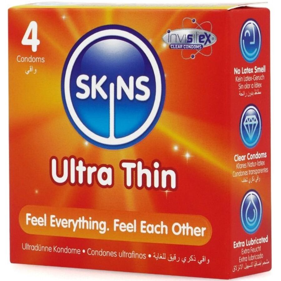 SKINS - PACK OF 4 PREMIUM ULTRA THIN CONDOMS