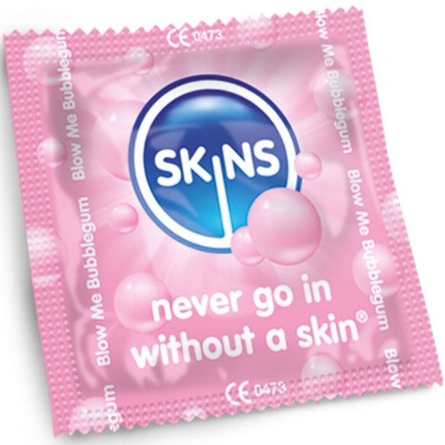 SKINS - PACK OF 4 PREMIUM BUBBLEGUM CONDOMS
