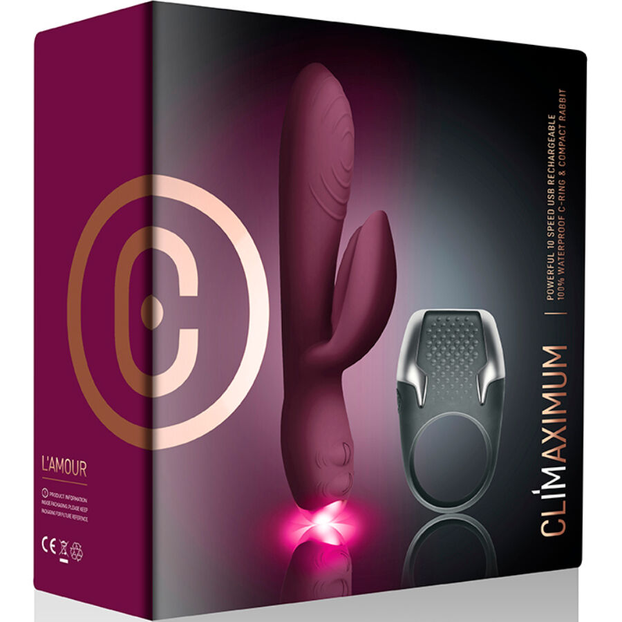 CLIMAXIMUM - LAMOUR RABBIT VIBRATOR KIT + LED PENITENTIOUS RING