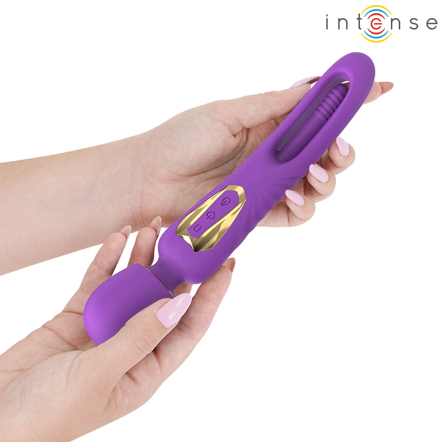 INTENSE - CHRISTY VIBRATING WAND WITH SPINNING TONGUE