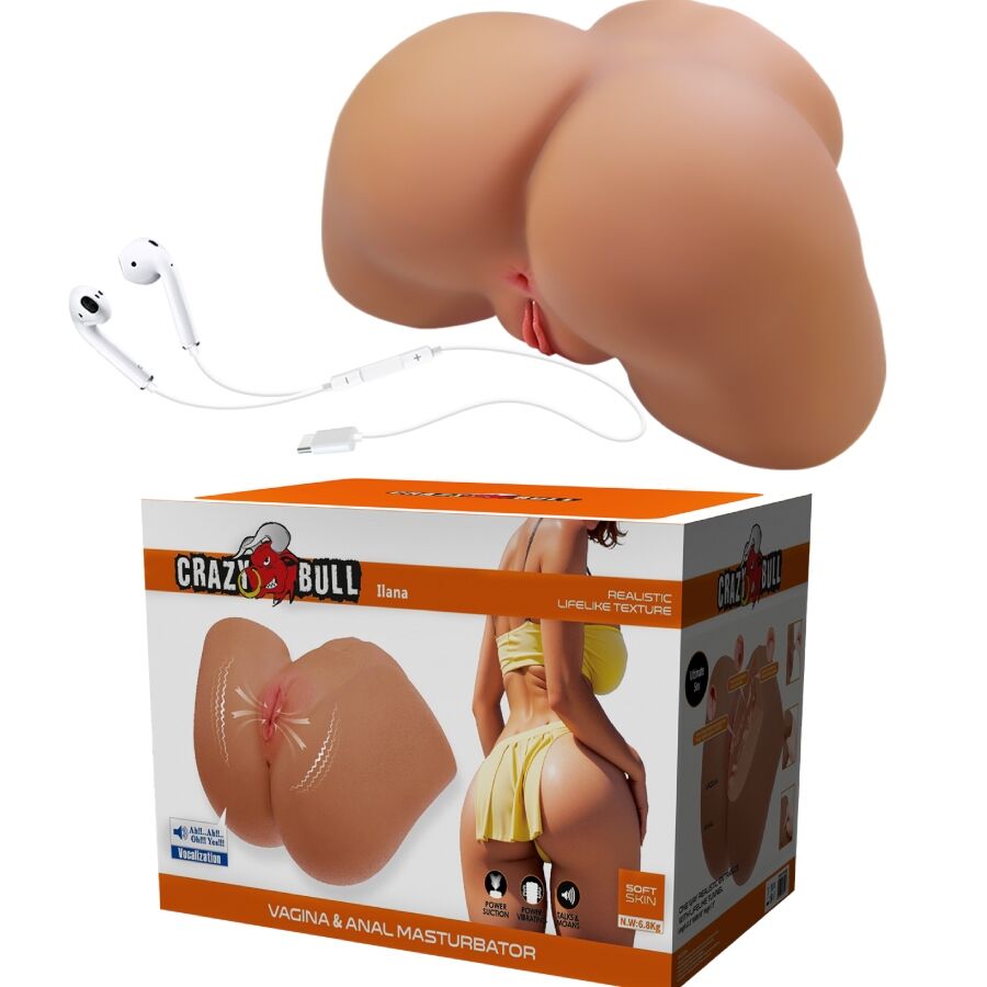 CRAZY BULL - ILANA VIBRATOR AND REALISTIC FEMALE BULL WEIGHING 6.8 KG