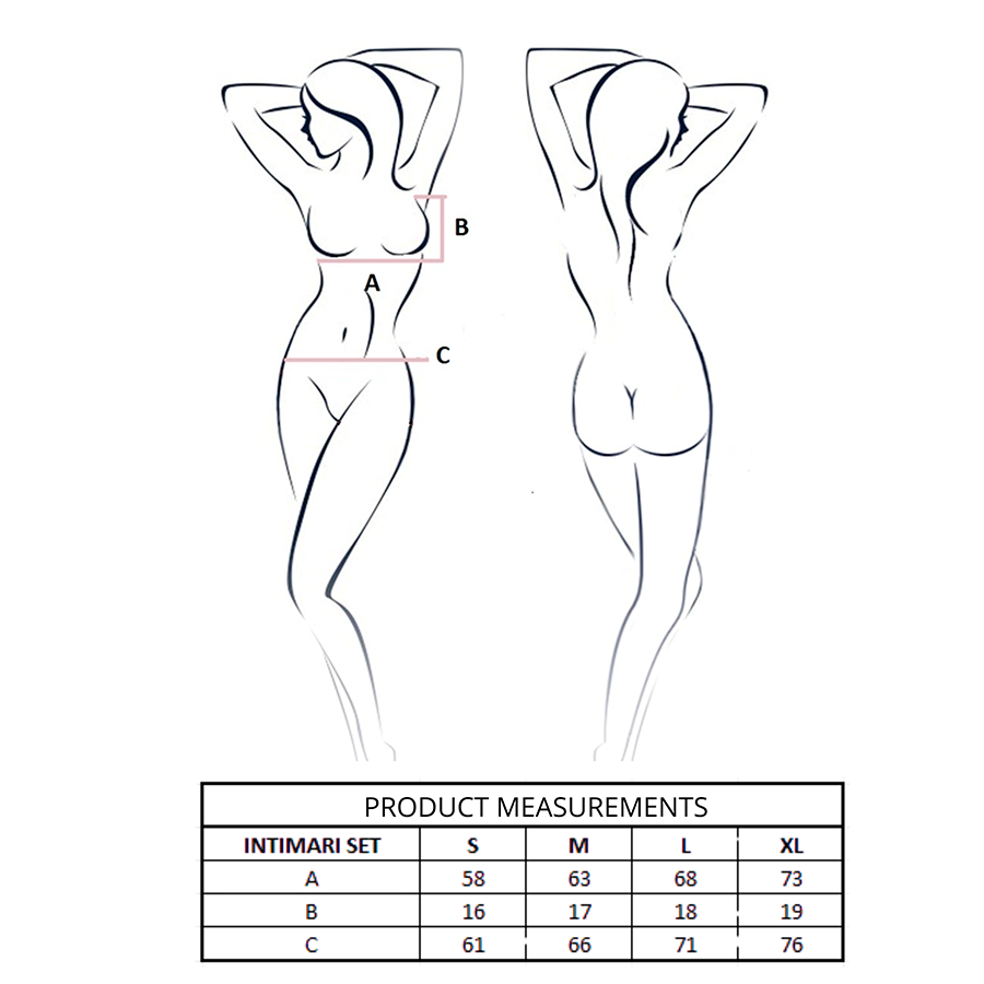 PASSION - INTIMARI PINK BRA + PANTIES SET L/XL