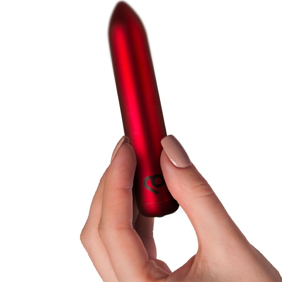 ROCKS-OFF - RECHARGEABLE VIBRATING BALL POPPY RED