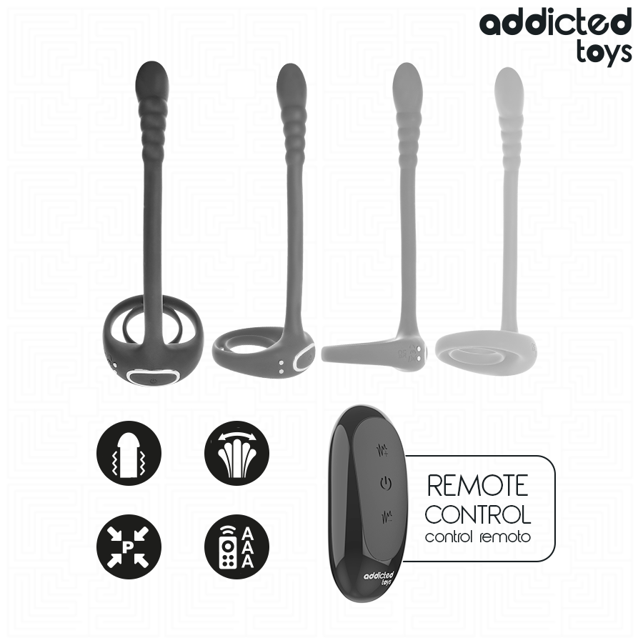 ADDICTED TOYS - VIBRATING PENIS RING FOR P-SPOT WITH REMOTE CONTROL