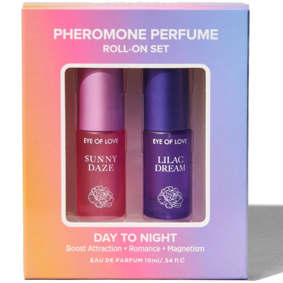 EYE OF LOVE - BLOOM DAY TO NIGHT ROLL-ON PERFUME SET WITH PHEROMONES 2 X 5 ML