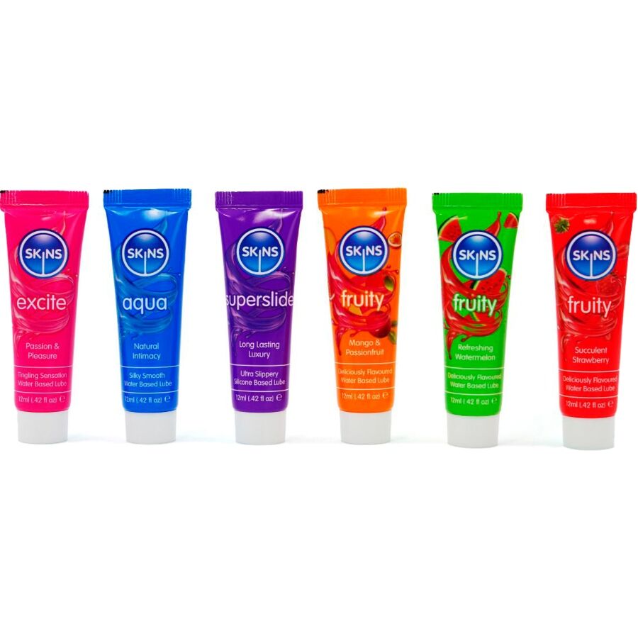VITAL &amp; FRUITY SKIN LUBRICANT KIT - 6 x 12 ML