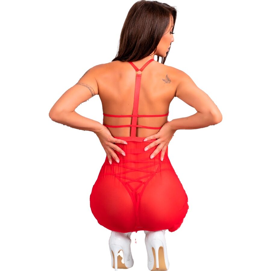 LIVCO CORSETTI FASHION - SANTAS CANDY LC 90722 CHRISTMAS SHIRT + THONG S/M