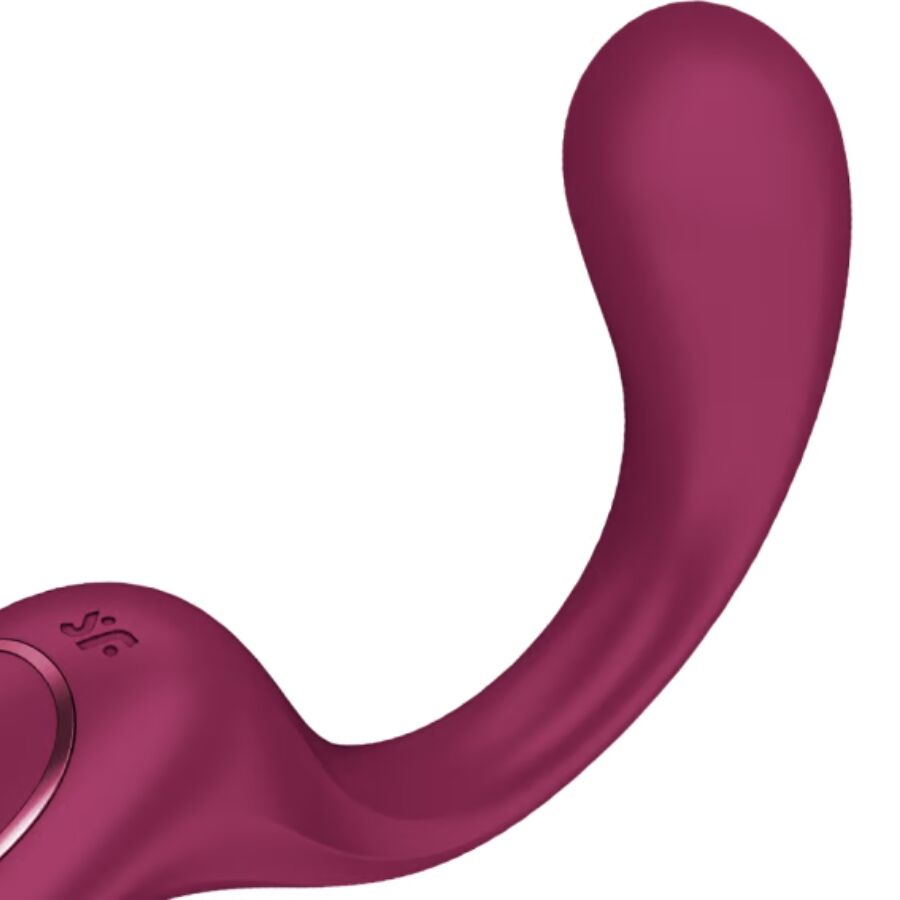 SATISFYER - G FOR GODDESS 2 BOTTLE VIBRATOR RABBIT BURGUNDY