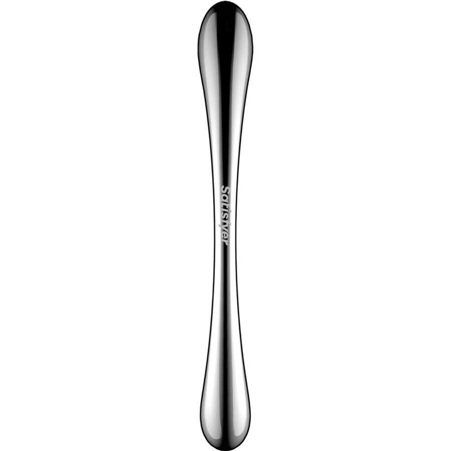 SATISFYER - COSMIC CREST 1 DOUBLE-ENDED STAINLESS STEEL DILDO