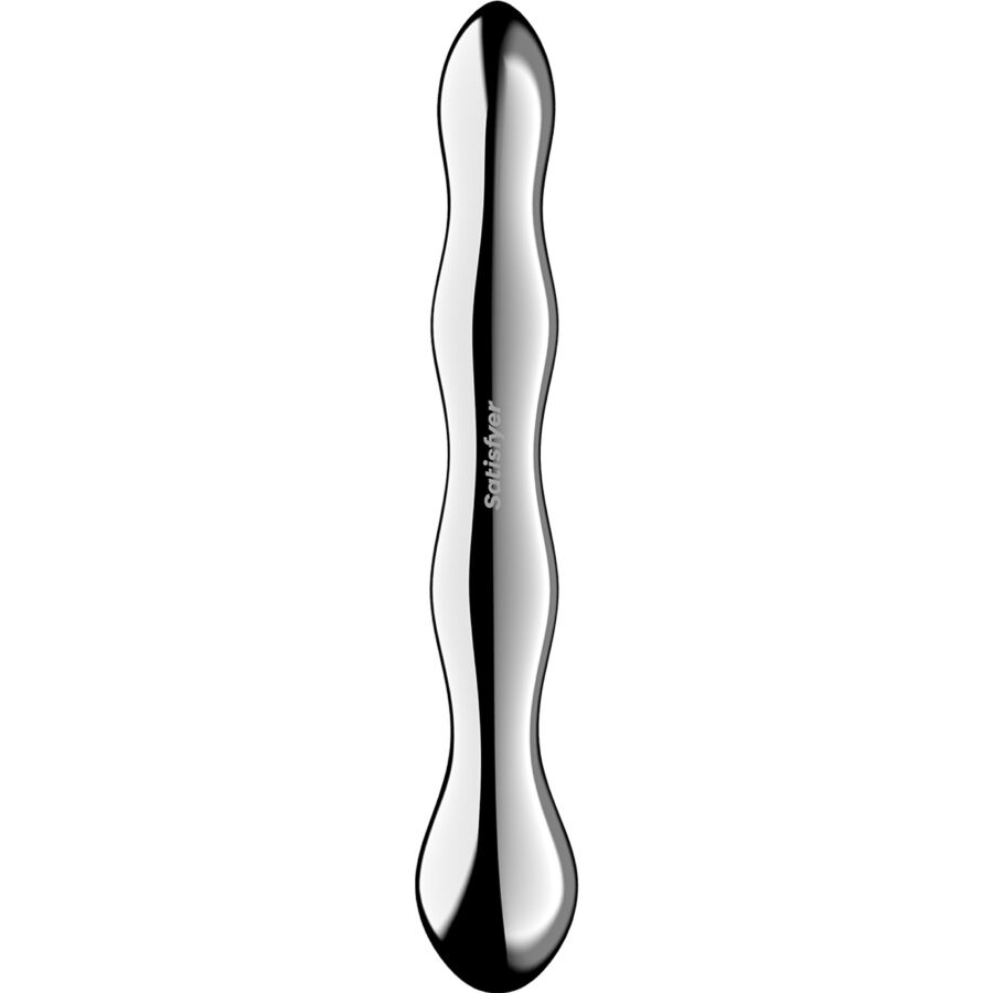 SATISFYER - COSMIC CREST 2 DOUBLE STAINLESS STEEL DILDO