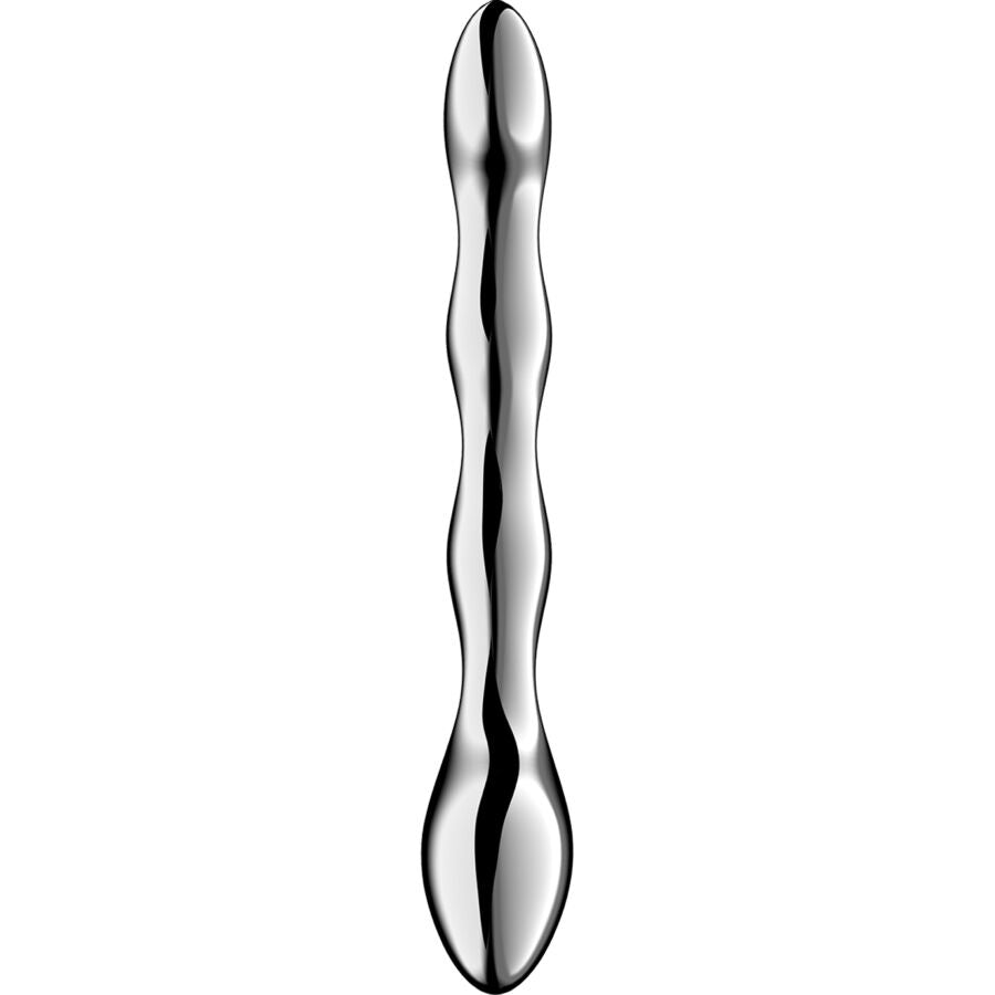 SATISFYER - COSMIC CREST 2 DOUBLE STAINLESS STEEL DILDO