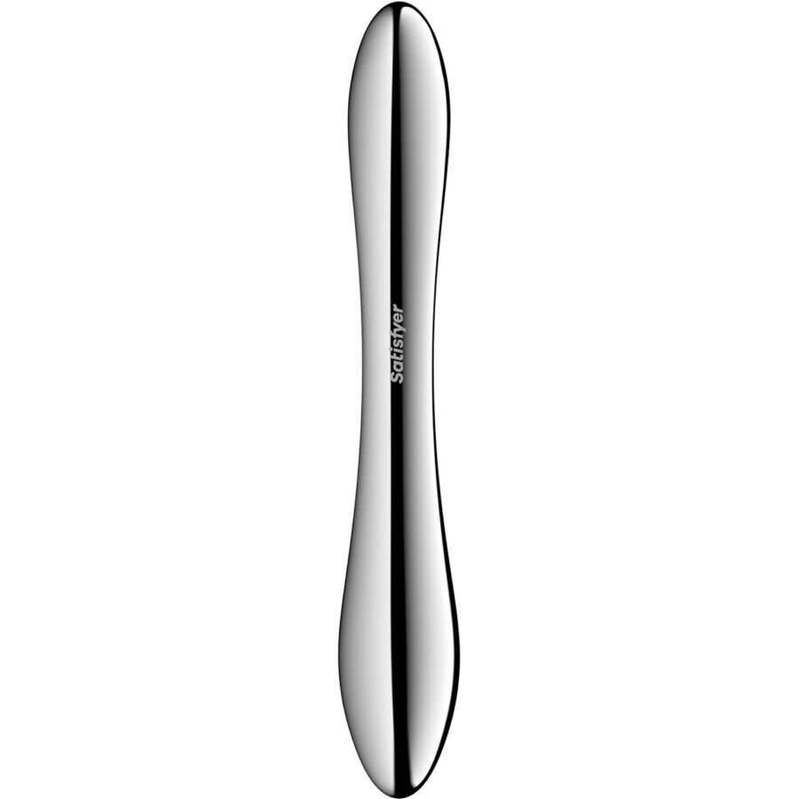SATISFYER - PURE GRAVITY 1 DOUBLE-ENDED STAINLESS STEEL DILDO