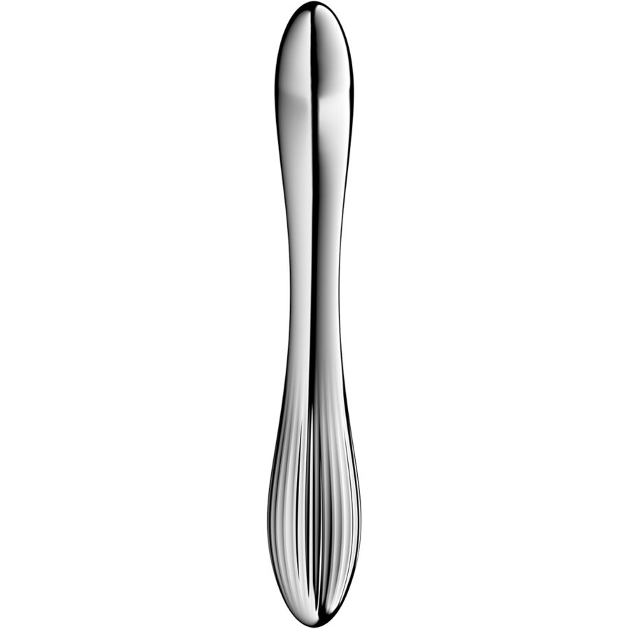 SATISFYER - PURE GRAVITY 1 DOUBLE-ENDED STAINLESS STEEL DILDO
